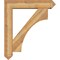 Ekena Millwork Westlake Arts and Crafts Rough Sawn Bracket w/ Offset Brace, Western Red Cedar, 8"W x 38"D x 44"H BKT0806X38X44WTL03RWR - alternate 4